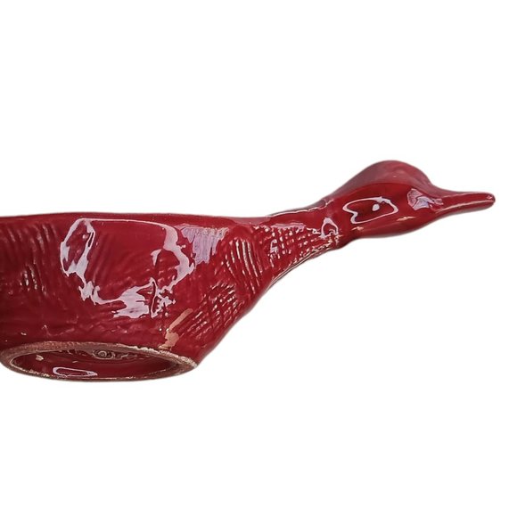 Vintage Red Duck Ashtray California Originals 1960s MCM Ceramic - Picture 3 of 16